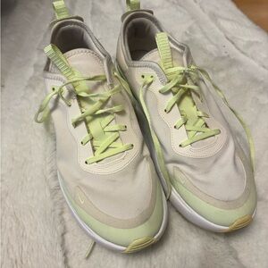 Nike Women's Sneakers in Cream and Light Green
